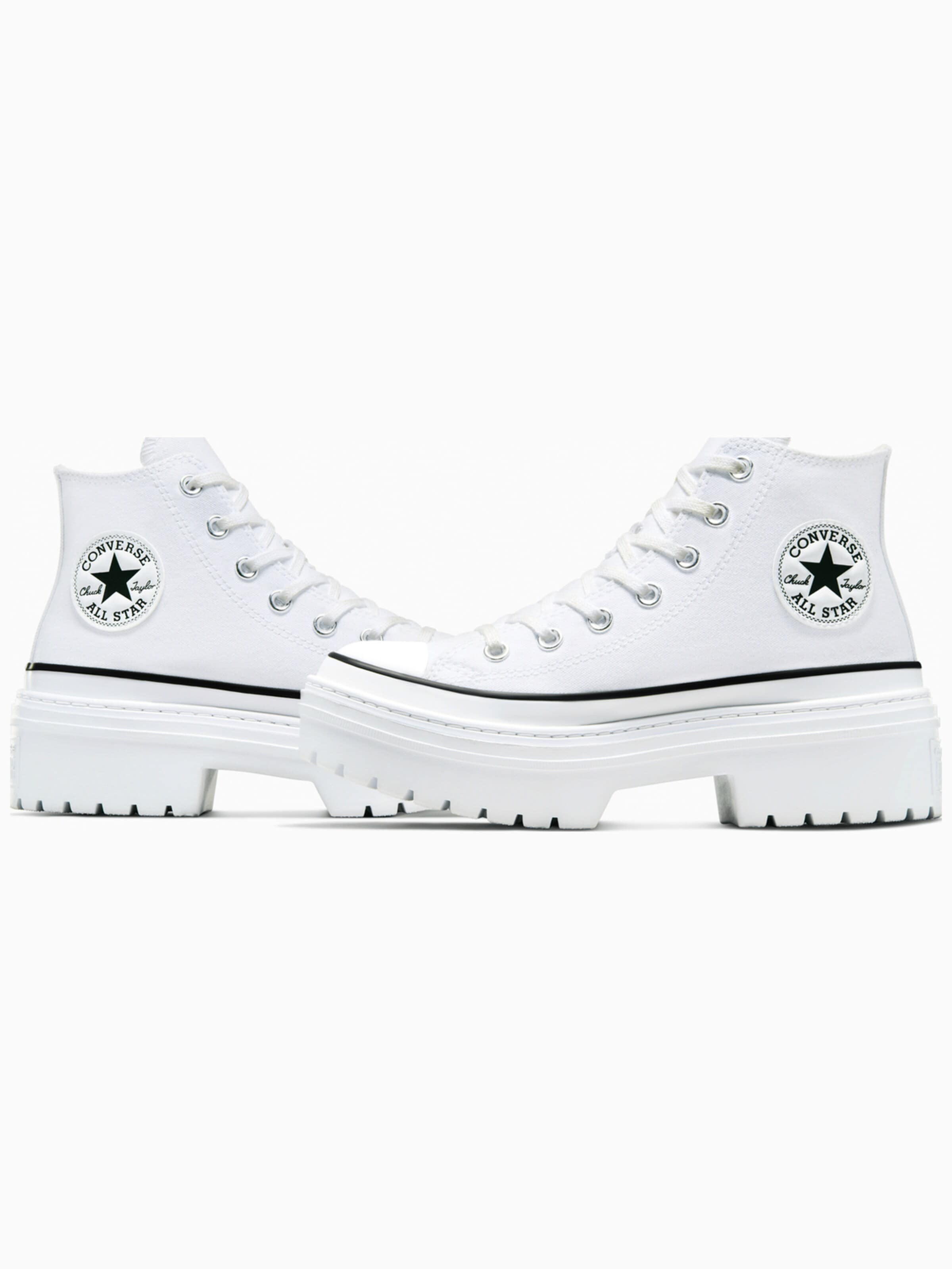 CONVERSE Sneakers hoog 'Converse Con Buty Chuck Taylor As Lugged Heel' in Wit