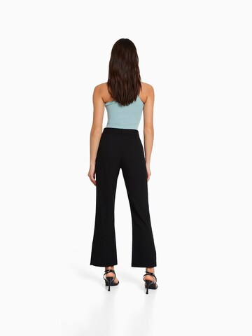 évasé Pantalon Bershka en noir