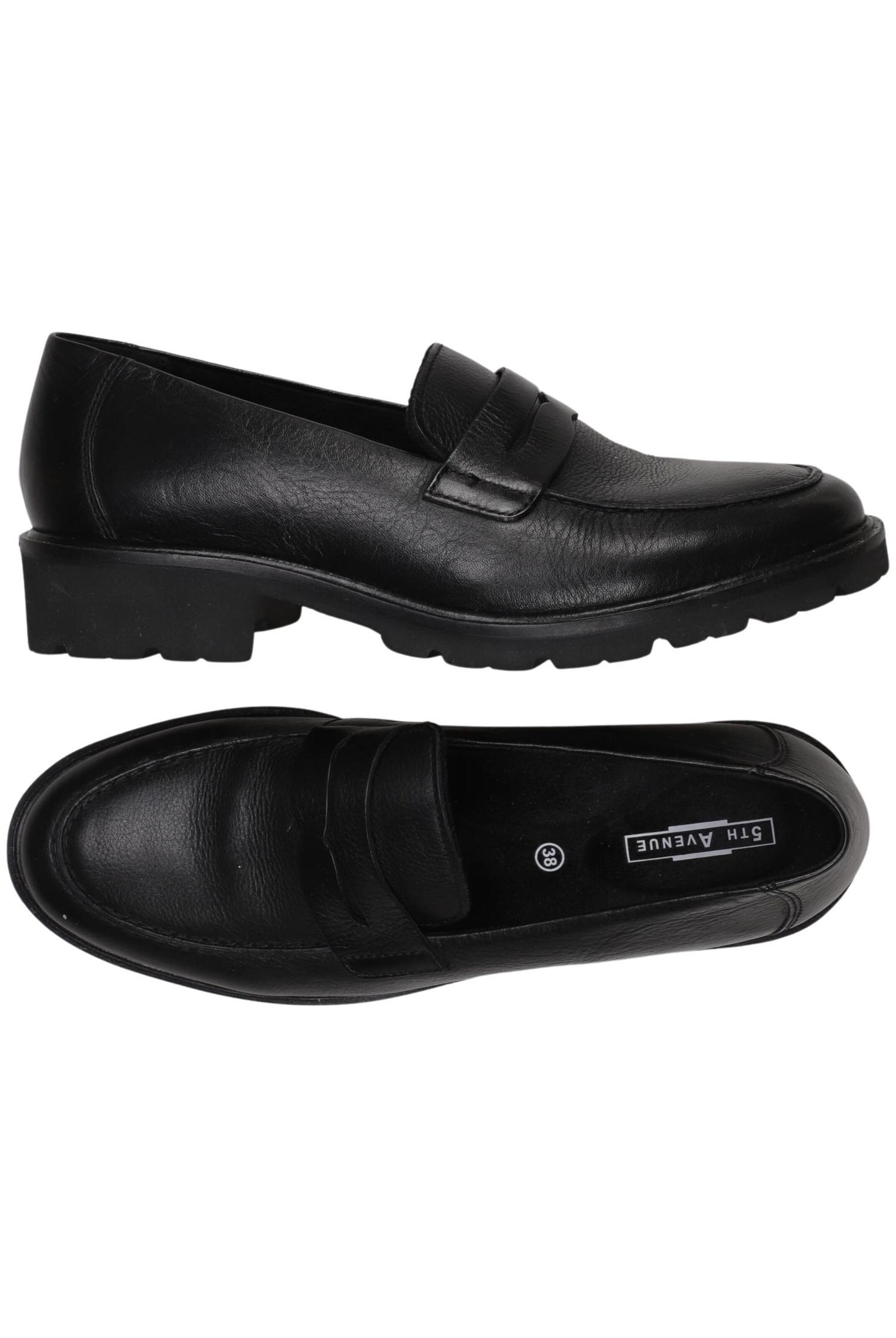 5TH AVENUE Flats & Loafers in 38 in Black: front