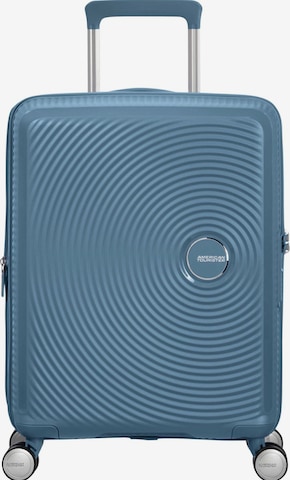 Trolley 'SOUNDBOX SPINNER 55/20 TSA EXP' di American Tourister in blu: frontale