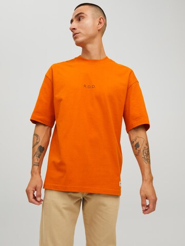 R.D.D. ROYAL DENIM DIVISION T-Shirt 'Calvin' in Orange: predná strana