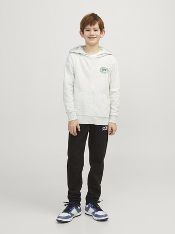 Jack & Jones Junior Zip-Up Hoodie in White