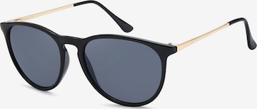 styleBREAKER Sonnenbrille 'Sonnenbrille mit ovalen Gläsern' in Grau: Vorderseite
