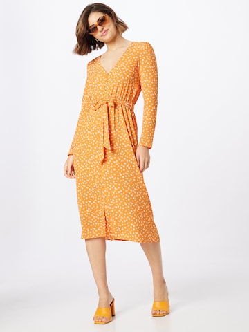 Monki Shirt Dress in Orange