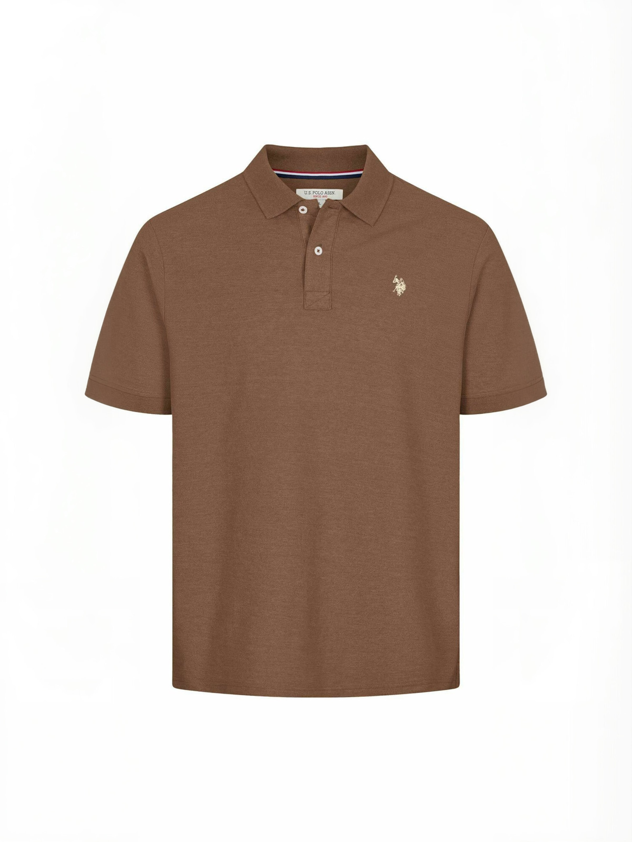 U.S. POLO ASSN. Regular fit Button Up Shirt ' UMAlfred ' in Brown: front