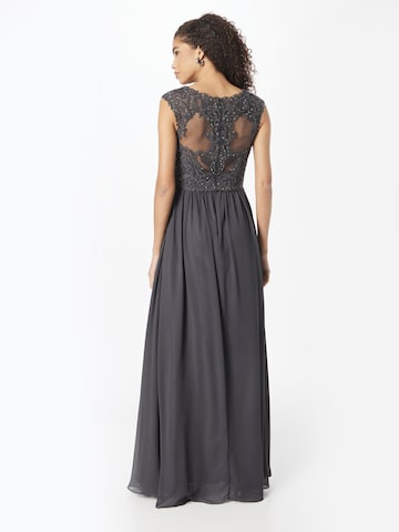 mascara Evening Dress in Grey