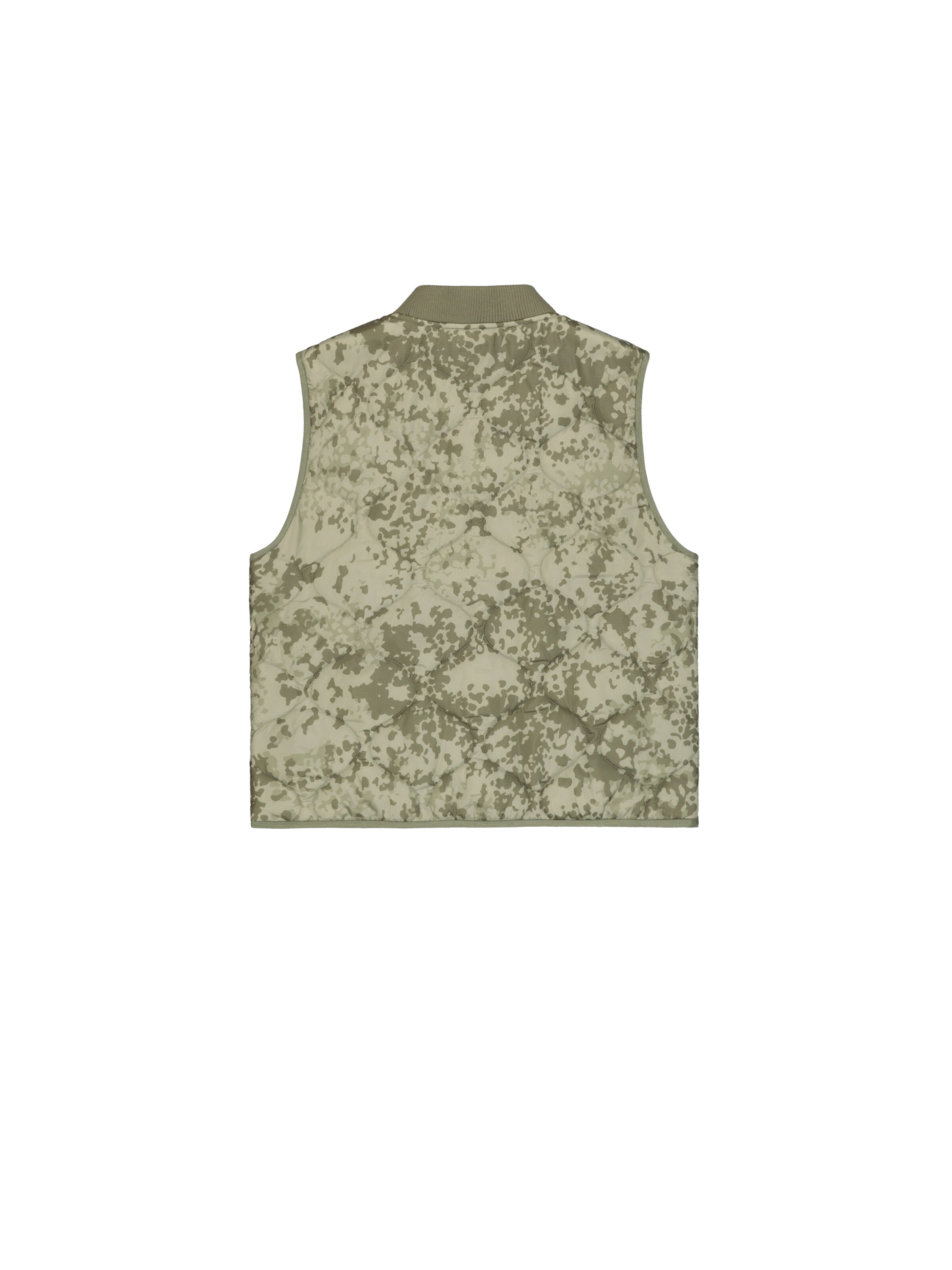 ALPHA INDUSTRIES Weste 'Q-1' in Grün: Rückseite