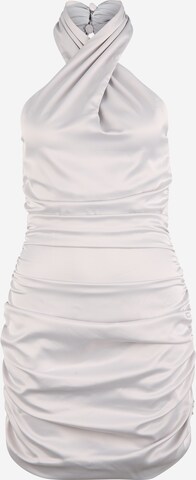 Missguided Petite Cocktail Dress in Silver: front