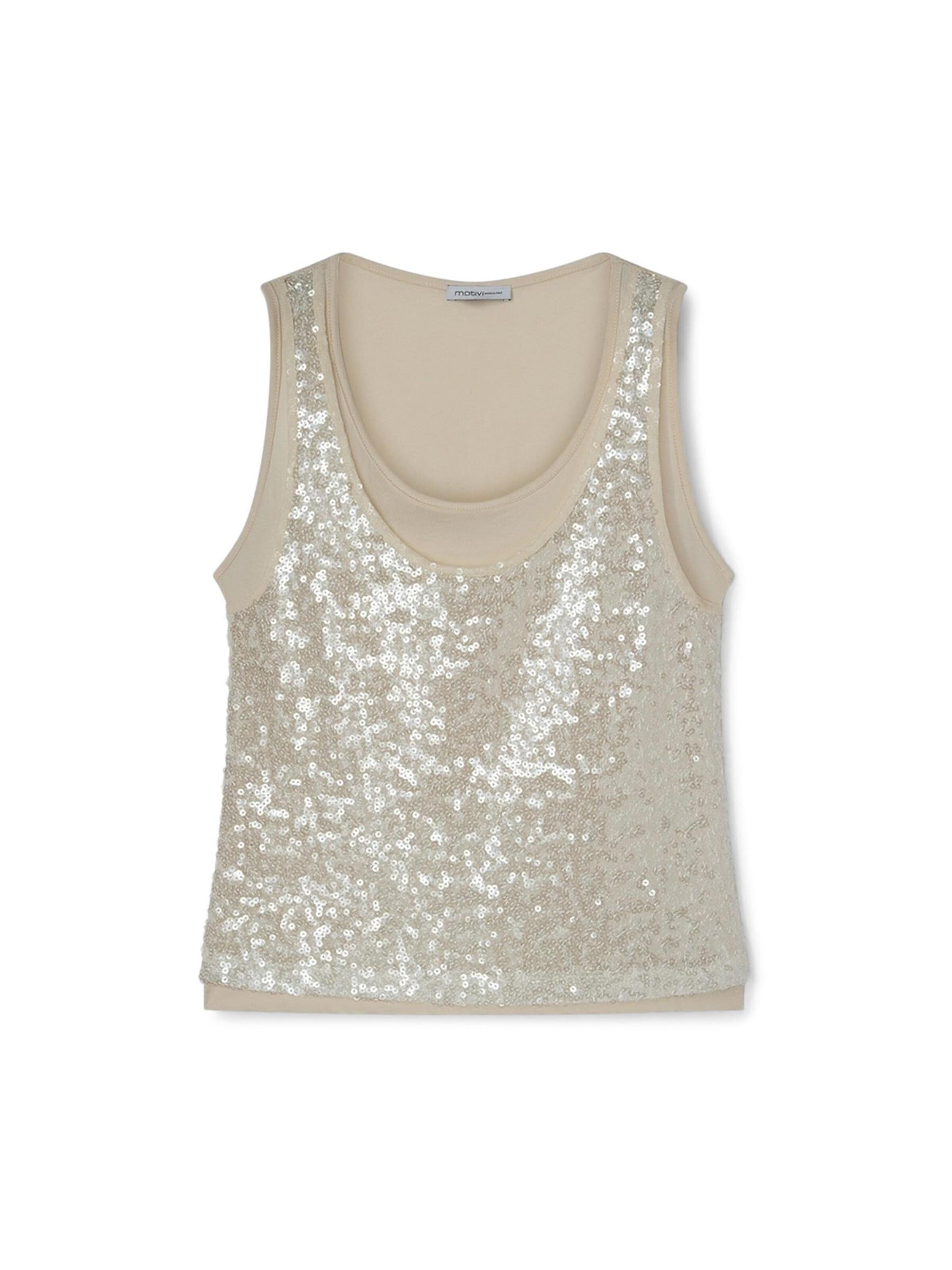 MOTIVI - Top en beige: frente