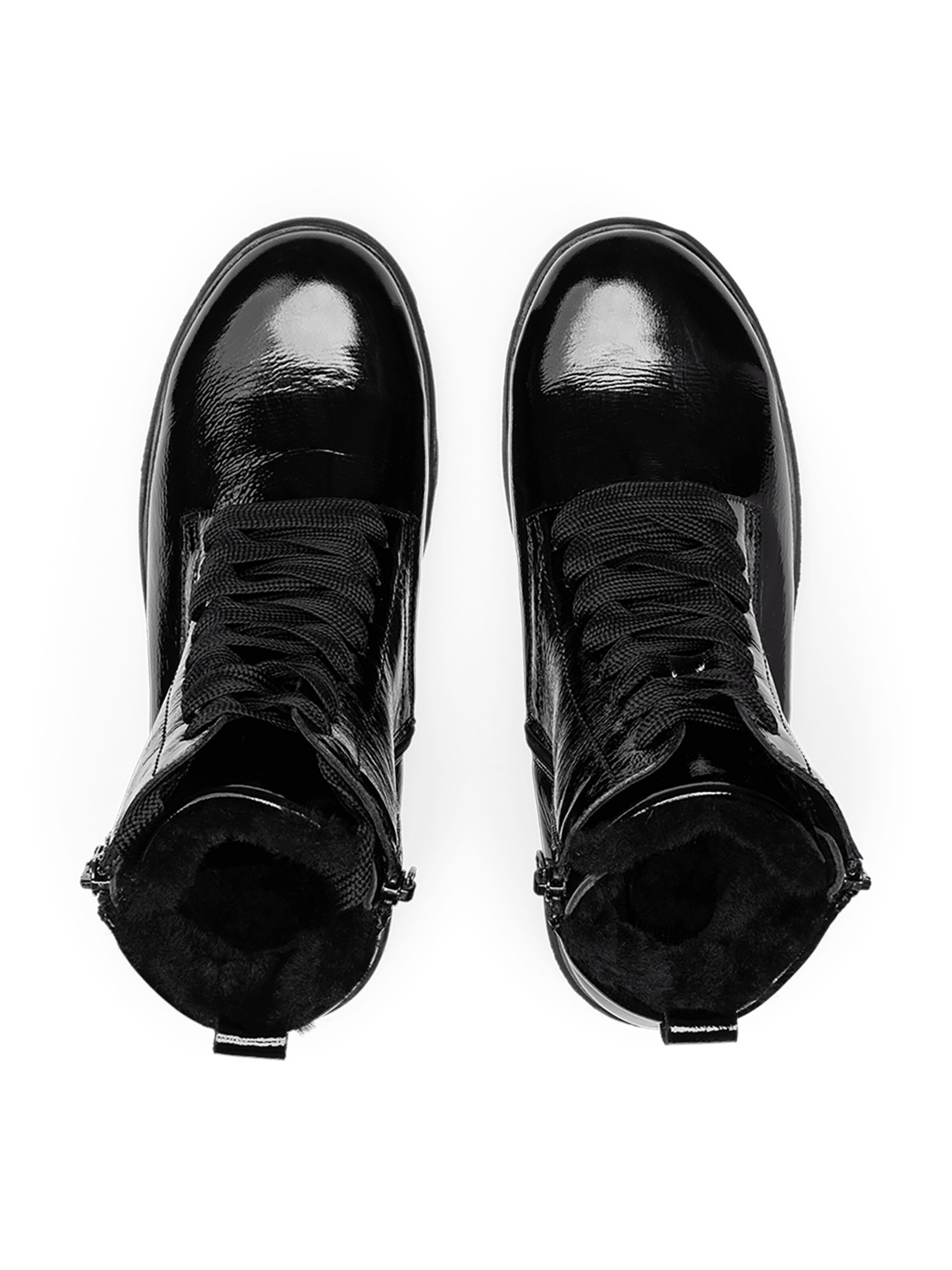 VITAFORM Schnürstiefelette in Schwarz