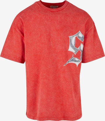 9N1M SENSE Majica | rdeča barva: sprednja stran
