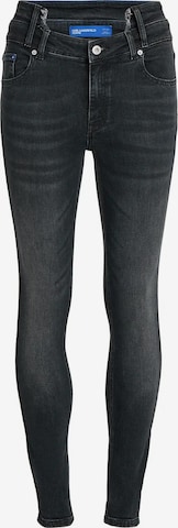 juoda KARL LAGERFELD JEANS Siauras Džinsai: priekis