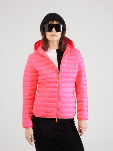 SAVE THE DUCK Between-Season Jacket 'KYLA' in Pink: front