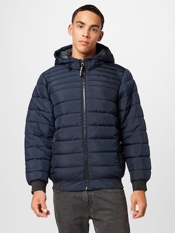Pepe Jeans Winter Jacket 'JAMES' in Blue: front