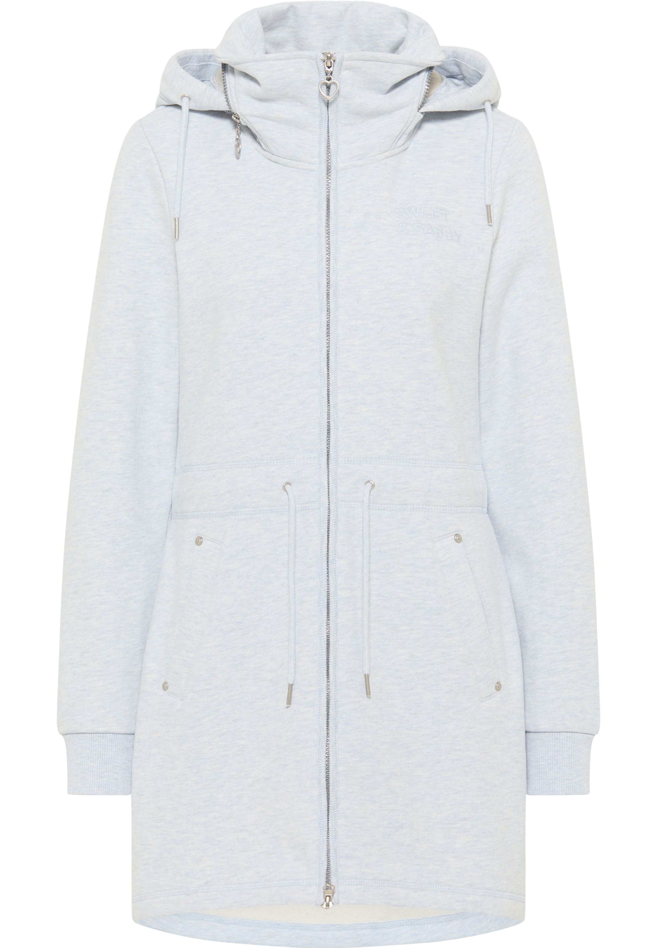 MYMO Sweat jacket in Blue: front