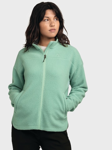 Schöffel Athletic fleece jacket ' Purga' in Green: front