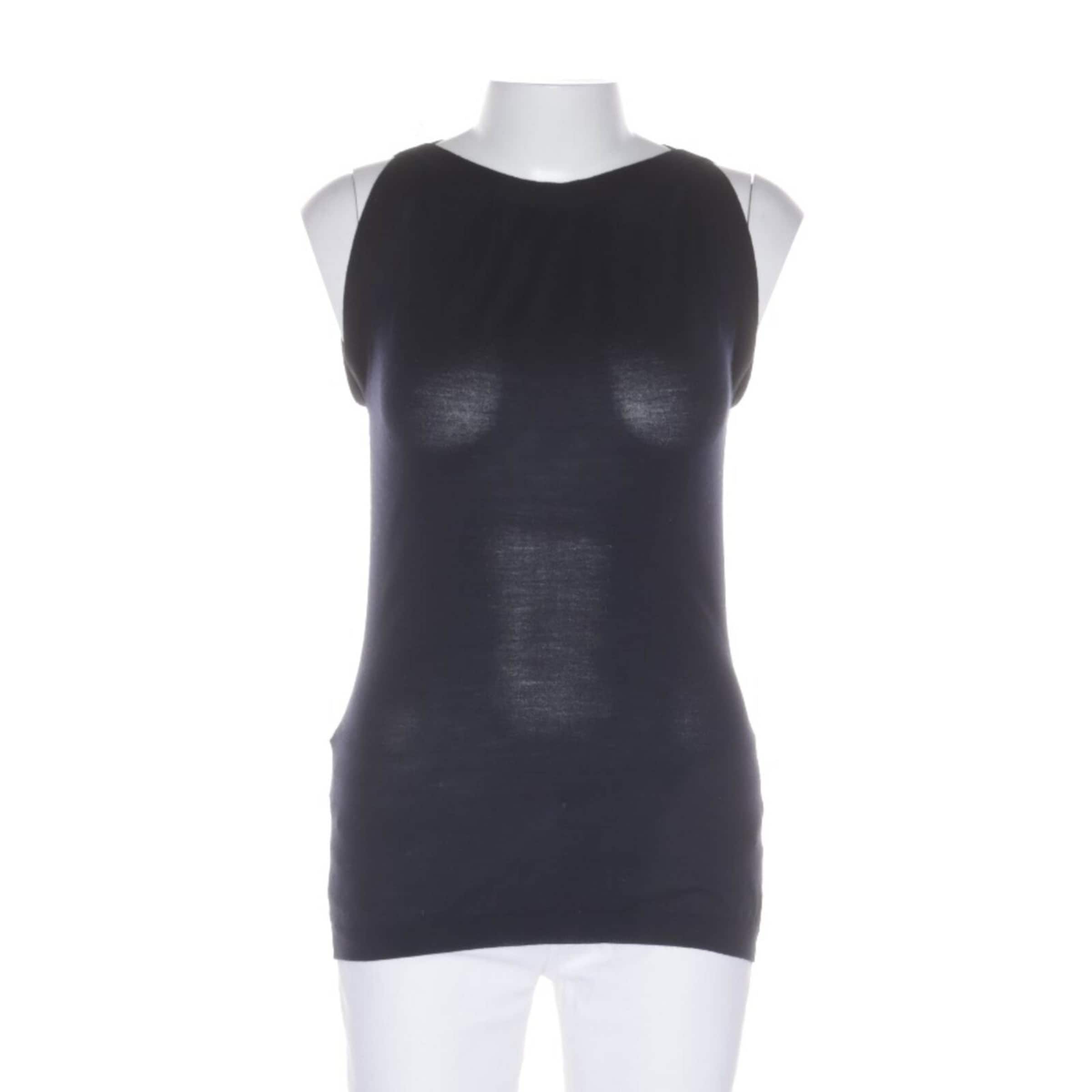 PRADA Top / Seidentop XS in Schwarz: Vorderseite