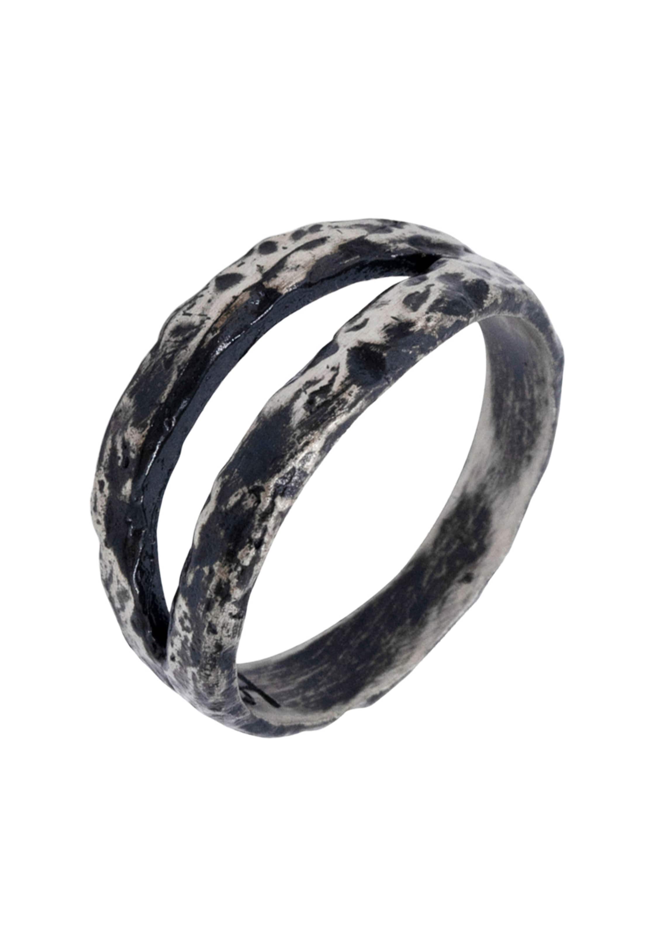 Haze&Glory Ring 'Twin' in Grijs: voorkant