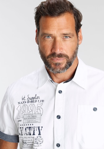 Man's World Regular fit Button Up Shirt in White