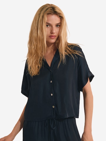 ETAM Slaapshirt 'Cheeta' in Blauw