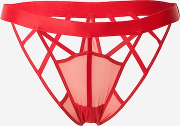Slip Scandale éco-lingerie en rouge : devant