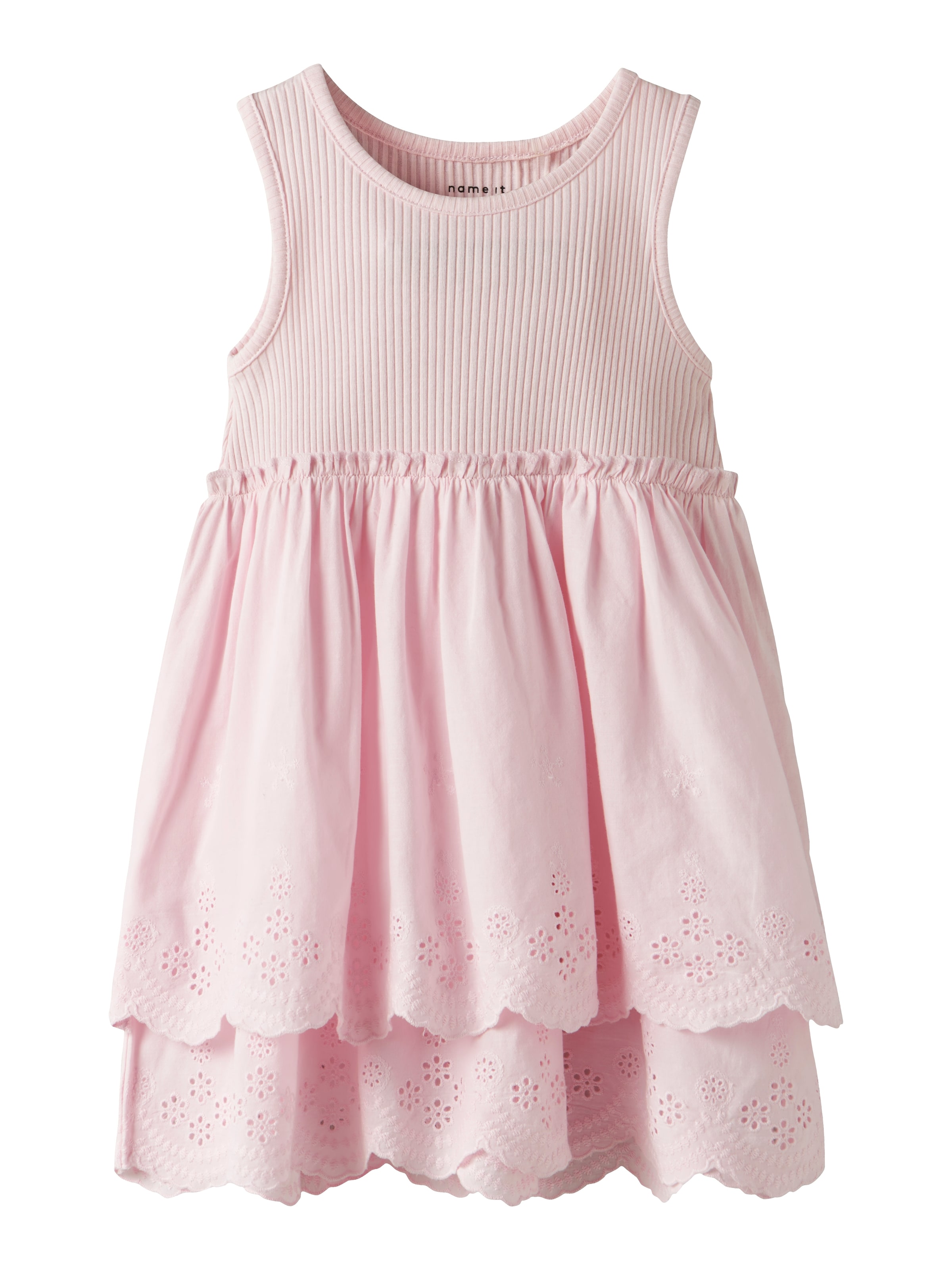 Robe 'NMFHalina' NAME IT en rose : devant