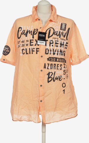 CAMP DAVID Button Up Shirt in XL in Orange: front