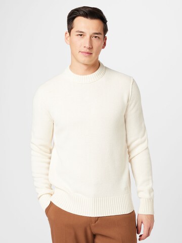 BOSS Orange Sweater 'Kruy' in White: front