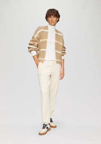 s.Oliver Gebreid vest in Beige