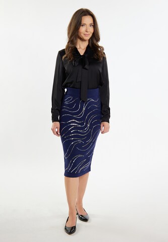 usha BLACK LABEL Rok in Blauw