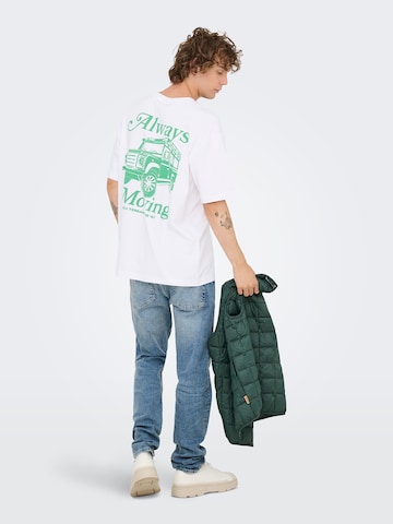 Only & Sons Футболка 'ONSNATHAN' в Белый: спереди