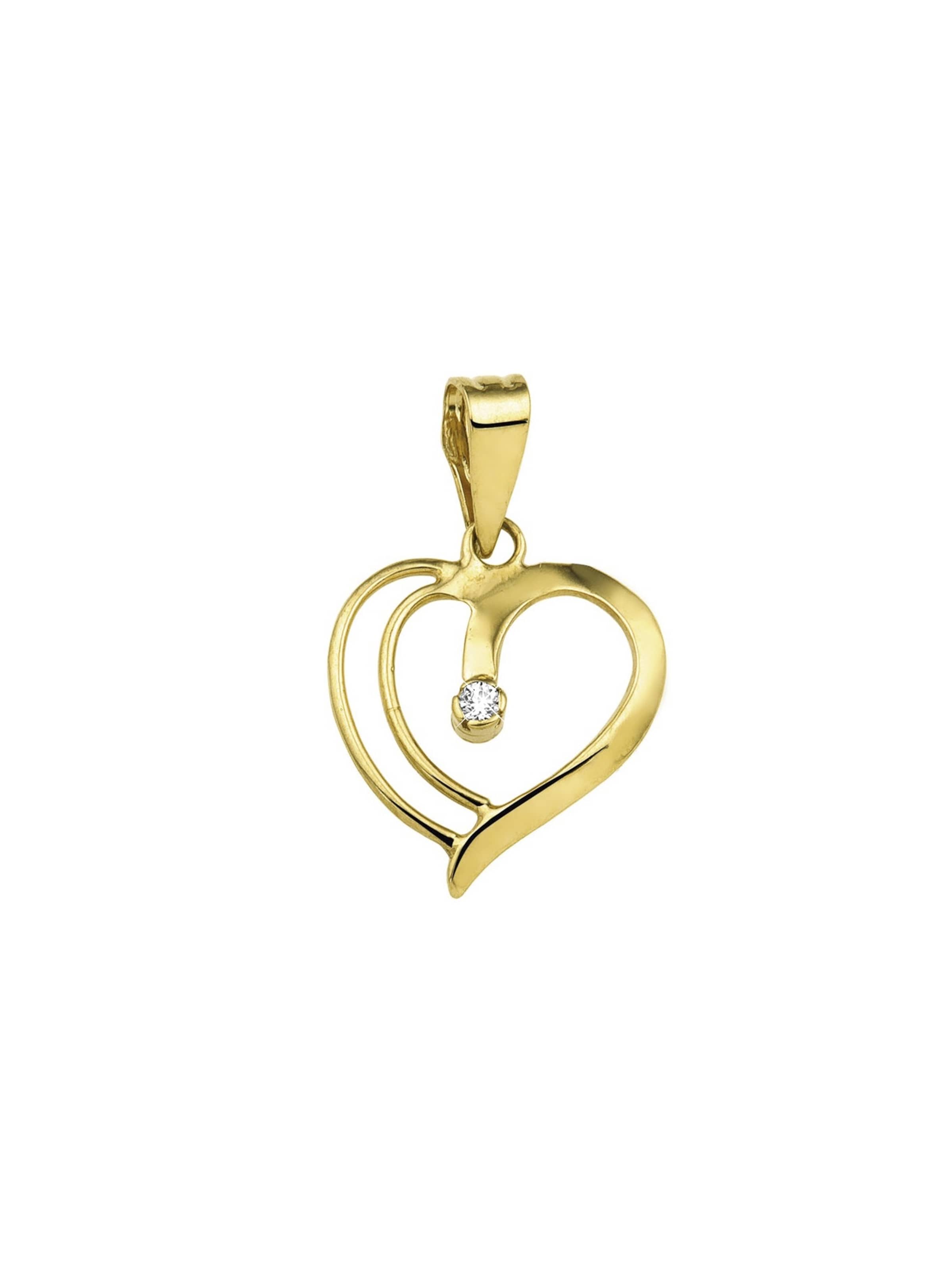 Lucardi Anhänger 'Chic' in gold, Produktansicht