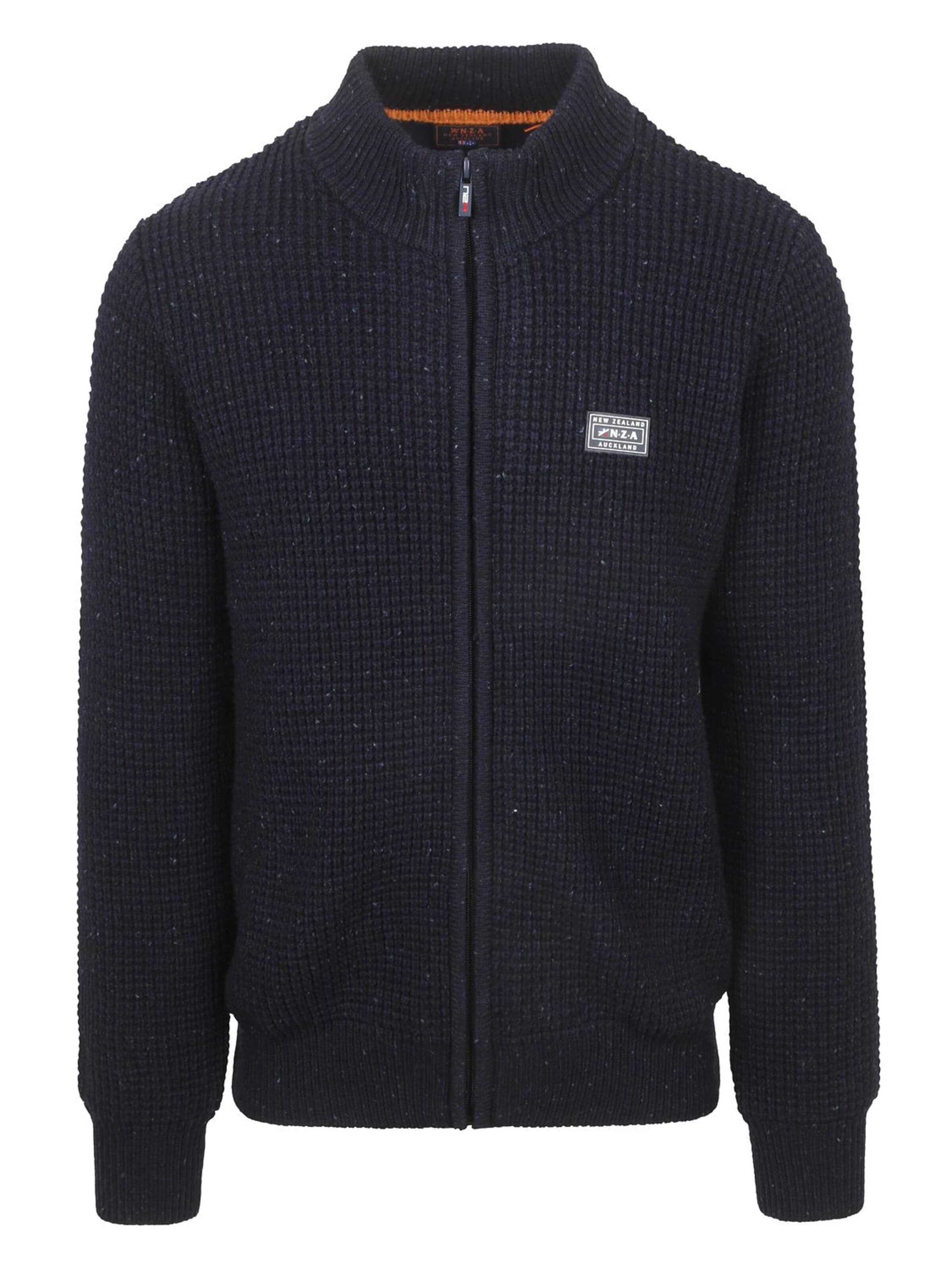 NZA New Zealand Auckland Strickjacke 'Dominick'‌‌‌‌‌‌‌‌‌ in Blau: Vorderseite