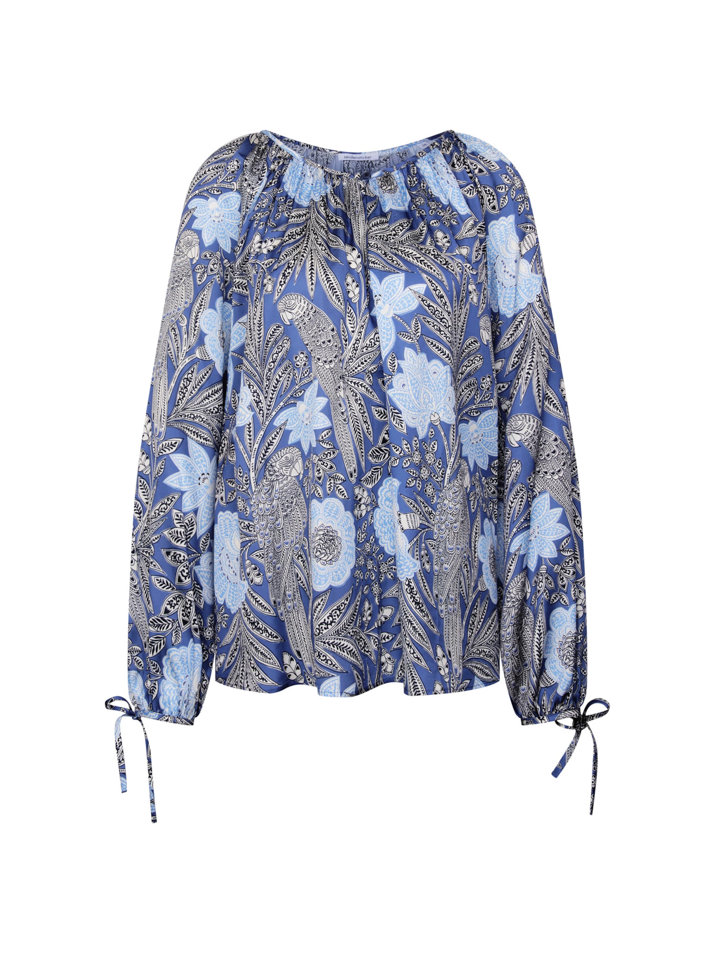 SEIDENSTICKER Blouse in Blauw: voorkant
