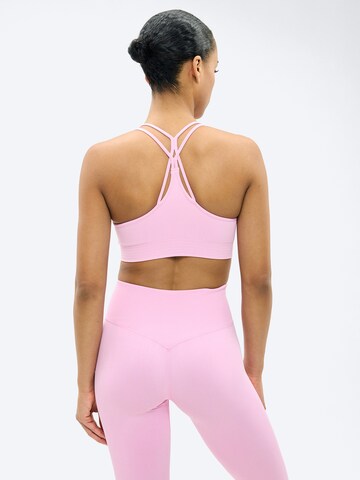 ICANIWILL Bustier Športni nederček 'Define Seamless' | roza barva