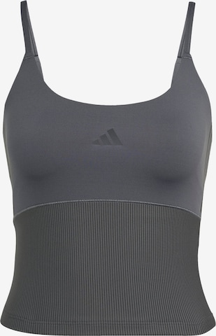 ADIDAS PERFORMANCE Sports top 'Hyperglam' in Grey: front