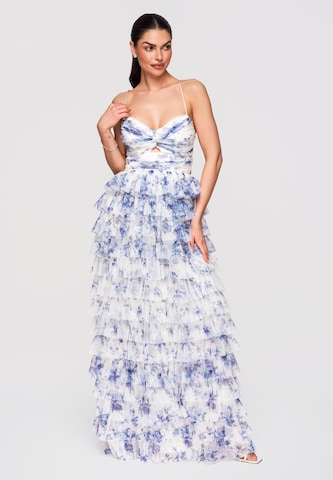 Ombre Avondjurk in Blauw: voorkant
