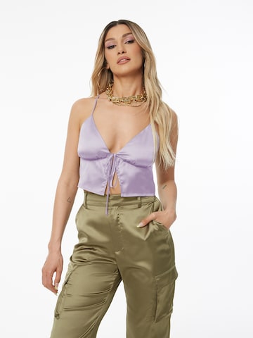 ABOUT YOU x Alina Eremia Top 'Talea' in Purple: front