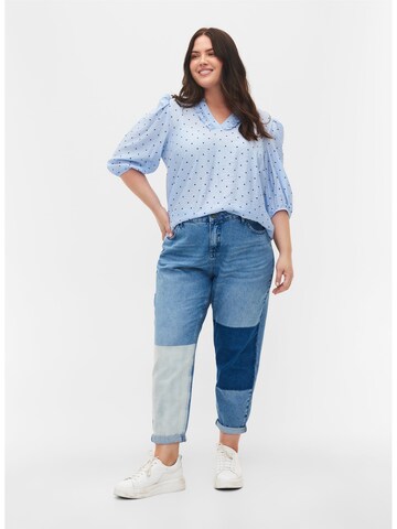 Zizzi Bluse 'Ehuixi' in Blau