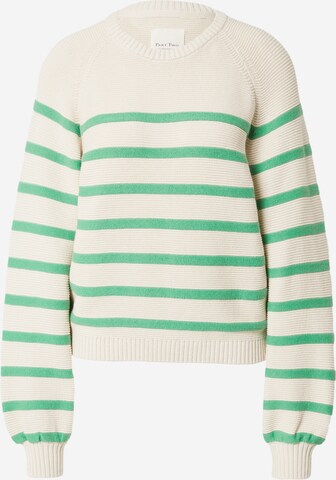 Part Two Sweater 'Saya' in Green: front
