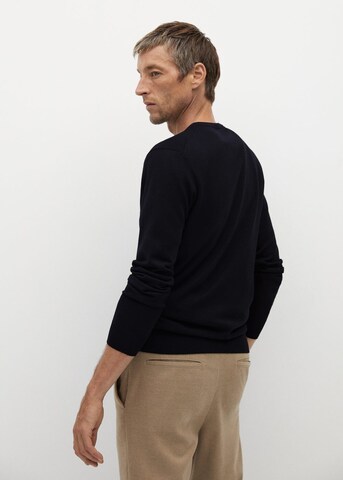 MANGO MAN Pullover 'Willy' in Schwarz