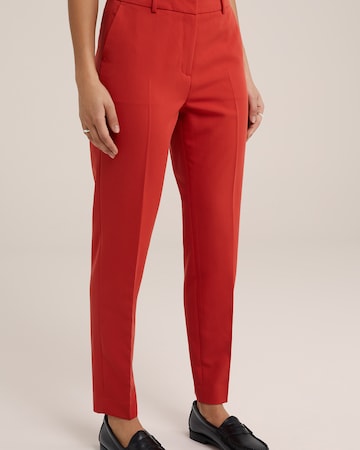 WE Fashion Slimfit Hose in Rot: predná strana