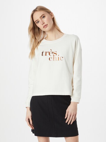 ABOUT YOU Sweatshirt 'Samira' in Wit: voorkant