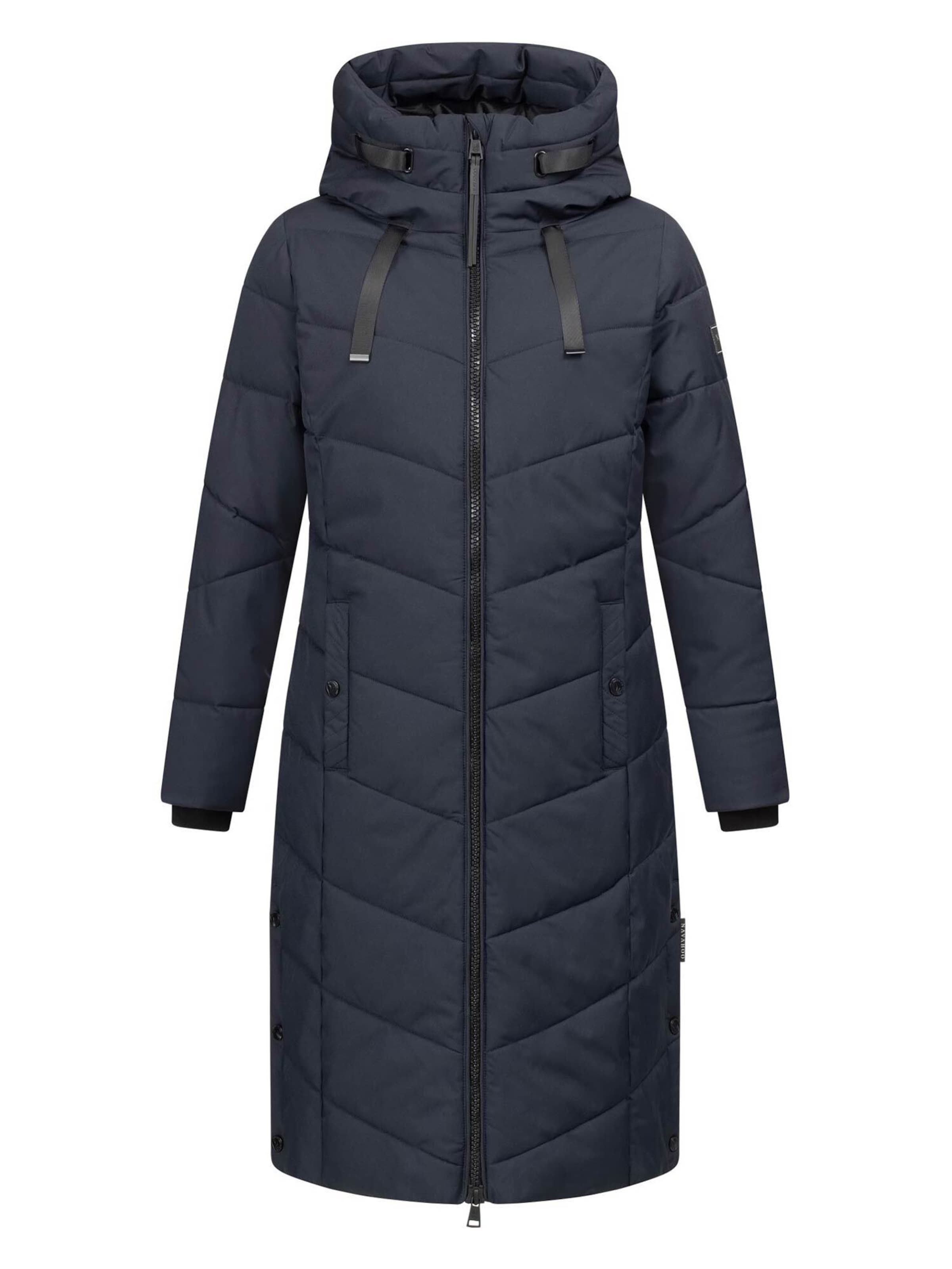 NAVAHOO Wintermantel 'N009' in Blauw: voorkant