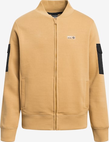 Veste de survêtement BENCH en beige : devant