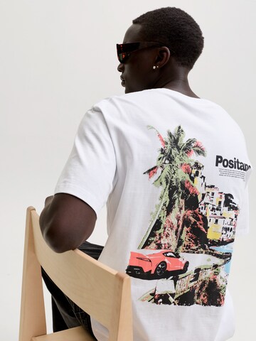 JACK & JONES Tričko 'JORPOST' – bílá