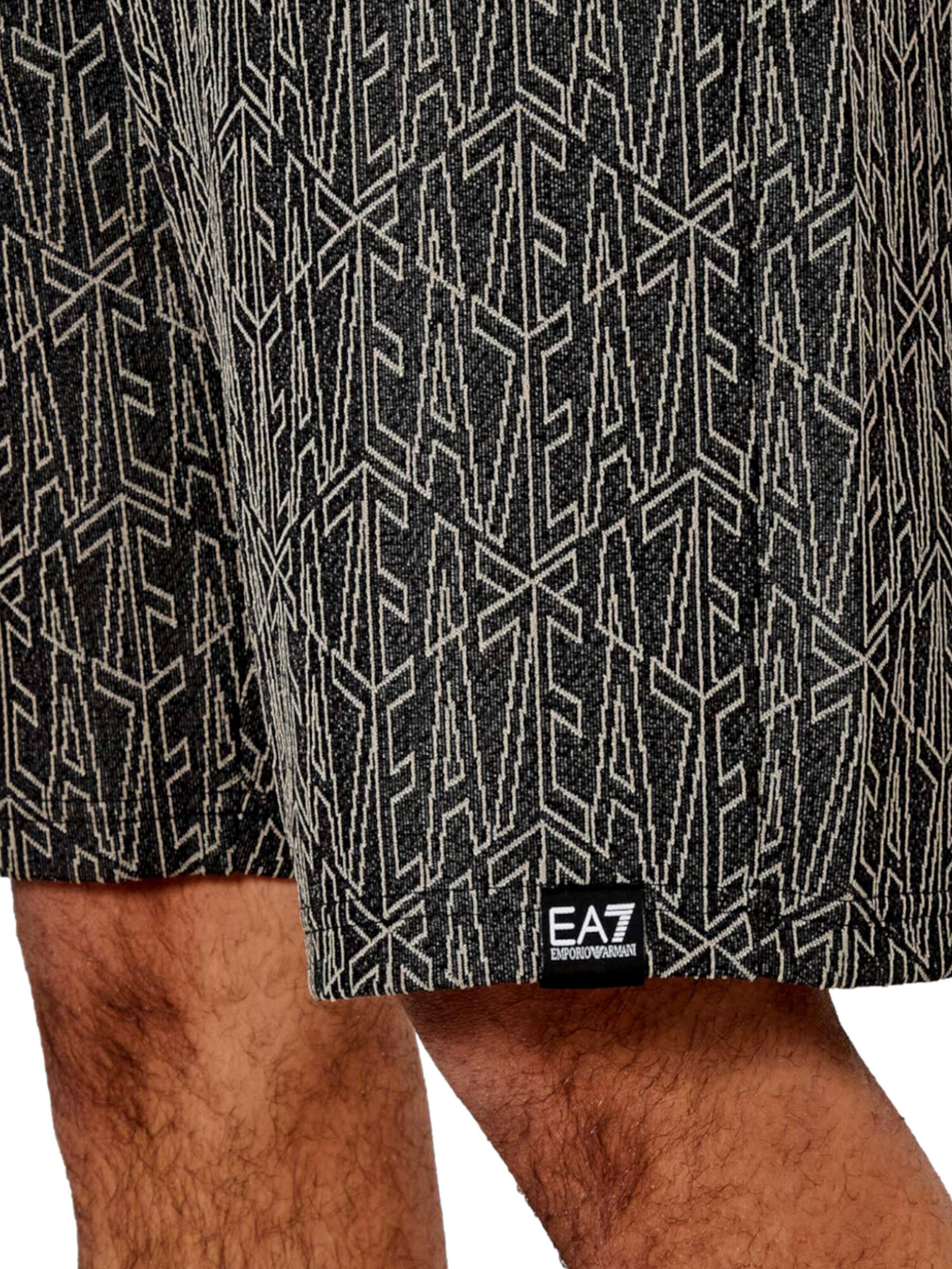 EA7 Emporio Armani Regular Broek in Zwart