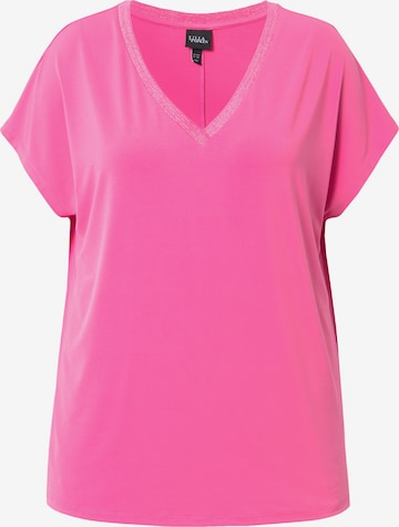 T-shirt oversize Ulla Popken en rose : devant