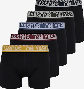 Only & Sons Boxer shorts 'ONSTrey' in Black: front
