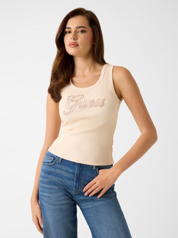 GUESS Top in Beige: front